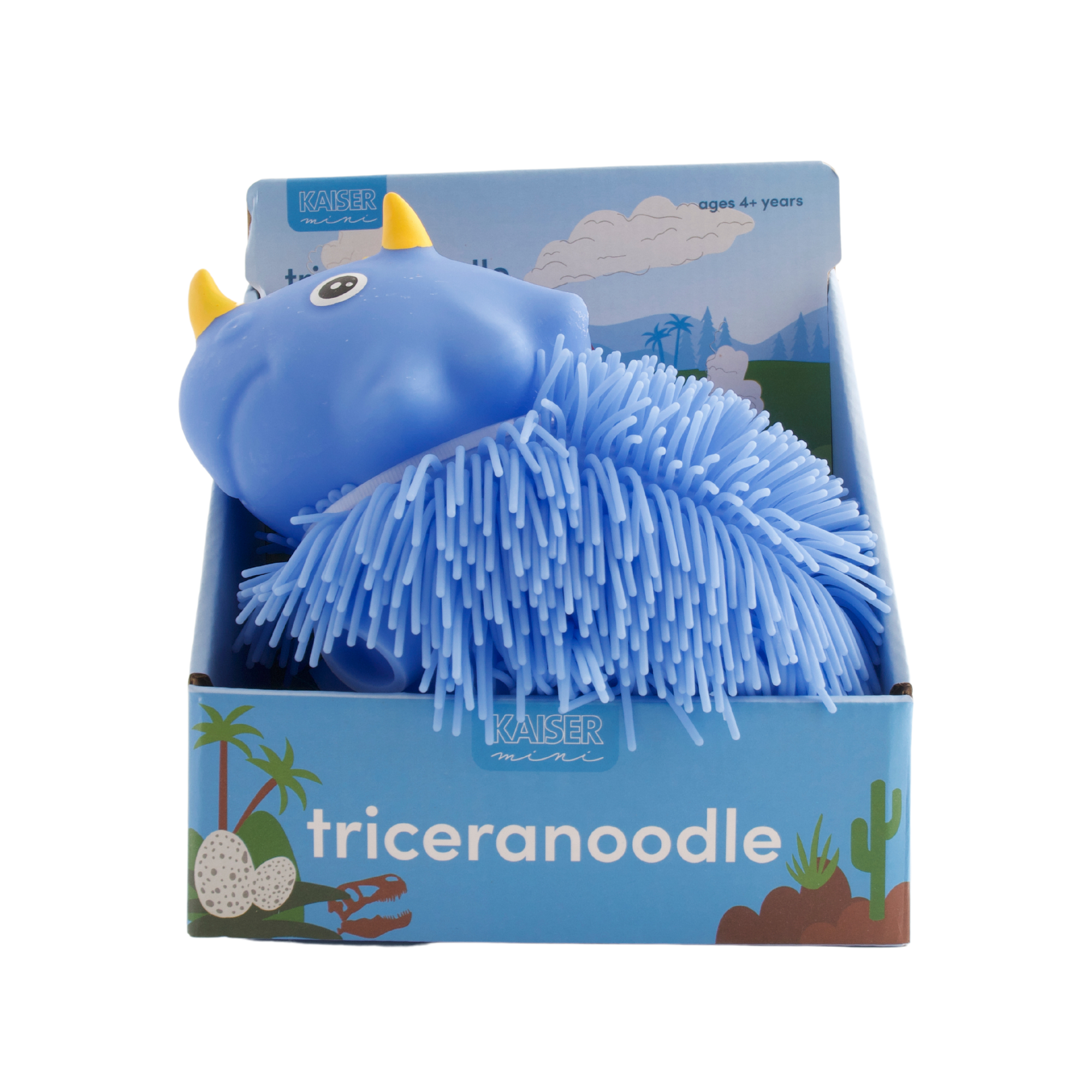 Kaiser Toy Box - Kids Noodle Pet - BLUE TRICERANOODLE
